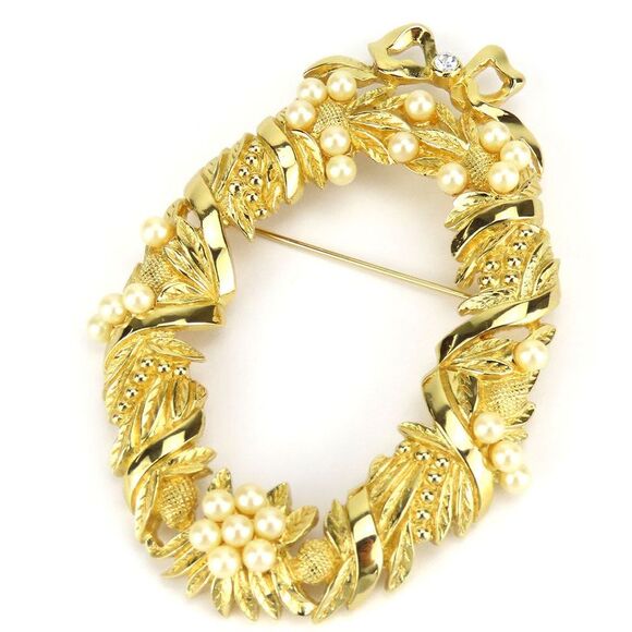 Christian Dior Metal Brooch Gold - Picture 1 of 6